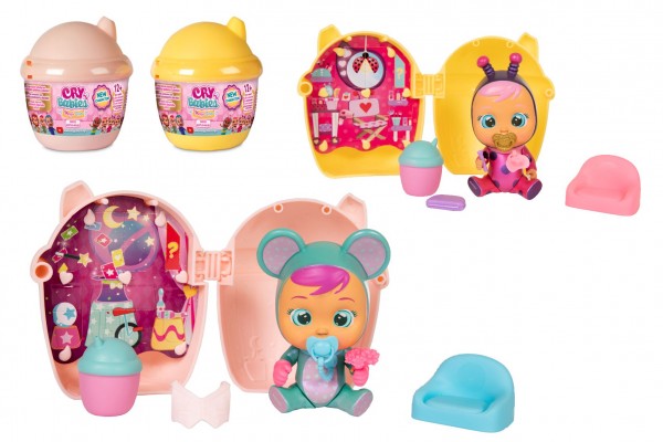 TM Toys CRY BABIES Magické slzy plast 3.série panenka s domečkem a doplňky 2 druhy 12ks v boxu