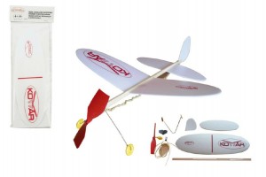 Letadlo Komr hzec model na gumu polystyren/devo 38x31cm v sku