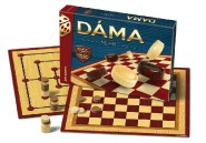 Dáma + mlyn drevené kamene spoločenská hra v krabici 33x23x4cm