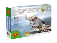 Mal konstruktr vrtulnk Raptor kov 145ks stavebnice v krabici 23x17x3,5cm