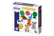 Sprava drevench zvieratiek 10ks v krabike 15x15x4cm