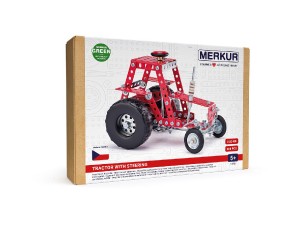 Stavebnice MERKUR 057 Traktor s zenm 208ks v krabici 26x18x5,5cm