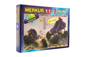 Stavebnice MERKUR 1.1 10 model 240ks v krabici 36x26,5x5,5cm