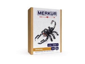 Stavebnice MERKUR korpion 93ks v krabici 13x18x5cm