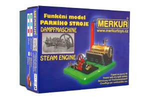 MERKUR funkční model parního stroje Standart v krabici 28x11x20cm
