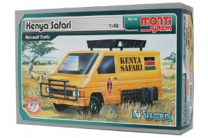 Stavebnice Monti System MS 04 Kenya Safari  Renault Trafic 1:48 v krabici 22x15x6cm