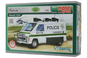 Stavebnice Monti System MS 27 Police Renault Trafic 1:35 v krabici 22x15x6cm