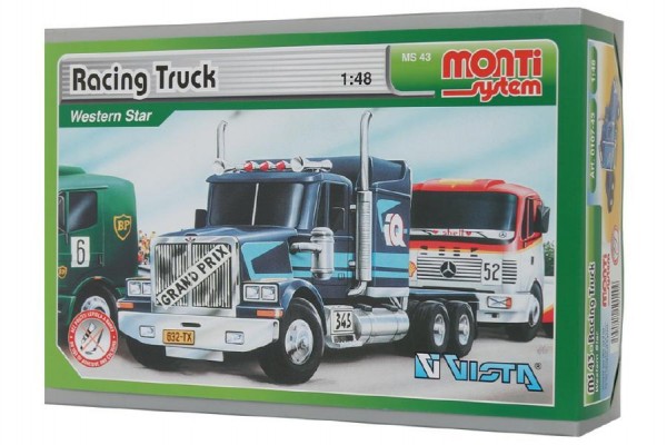 Stavebnice Monti System MS 43 Racing Truck Western star 1:48 v krabici 22x15x6cm