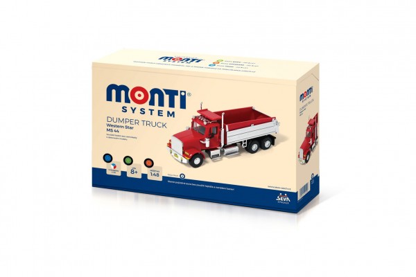 Stavebnice Monti System MS 44 Dumper Truck Western star 1:48 v krabici 22x15x6cm