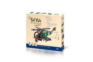 Stavebnice SEVA ARMDA Letectvo plast 511 dlk v krabici 35x33x5cm