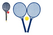 Soft tenis plast farebný + lopta 53cm v sieťke