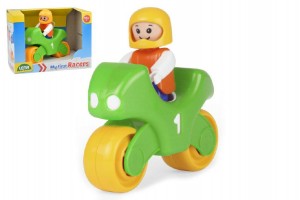 My First Racers motorka + figrka plast 10cm v krabici 15x11x11cm 12m +