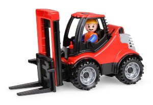 Auto Truckies vysokozdvin vozk plast 22cm s figurkou v krabici 24m+
