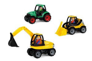 Auto Truckies plast 17-25cm s figurkou mix druh 24m+