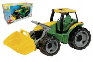 Traktor sa lyicou plast zelenolt 65cm v krabici od 3 rokov