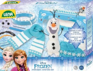 Sada pletenie Frozen / adov krovstvo plast v krabici 35x27x7cm