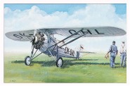 Model Morane Saulnier MS 230 9,4x14,6cm v krabici 25x14,5x4,5cm