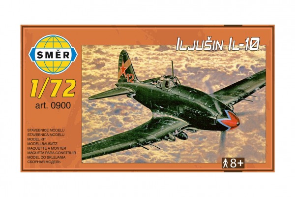 Model Iljušin II-10/Avia B-33 15,5x18,5cm v krabici 25x14,5x4,5cm