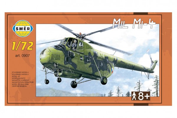 Model Vrtulník Mil Mi-4 v krabici 34x19x5,5cm