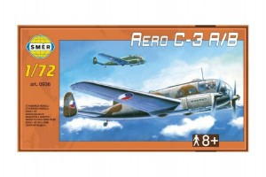Model Aero C-3 A / B 1:72 29,5x16,6cm v krabici 34x19x5,5cm