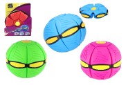 Flat Ball - Hoď disk, chyť loptu! plast 22 cm 4 farby na karte 22x27x5,5cm