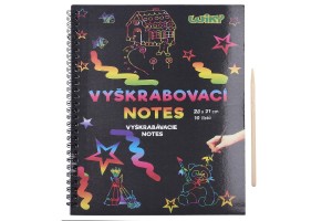 krabac/Vykrabovac notes duhov 10 list v sku 28x21cm