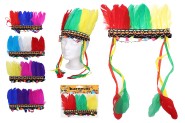 Indiánska čelenka 20x25cm v sáčku karneval