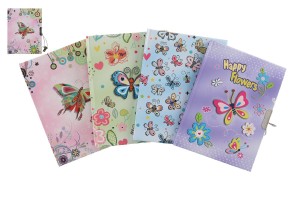 Pamtnk Motl nelinkovan se zmkem 11x15cm 4 barvy v sku