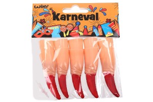 Prsty s pazrmi 10ks plast v sku karneval