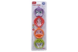 Krouky spojovac ovoce 16ks plast 7cm v blistru 11,5x36,5cm 0m+