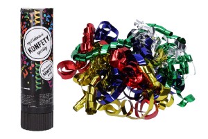 Prty konfety vystreovacie pirly 15 cm v tube karneval