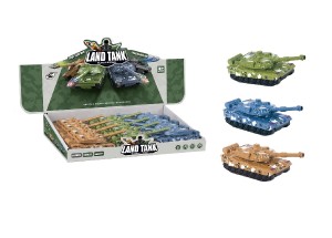 Tank plast 15cm na setrvank 3 barvy 12ks v boxu