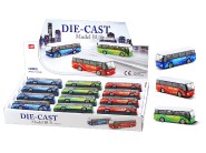 Autobus kov/plast 9cm na von chod 3 druhy 12ks v boxe