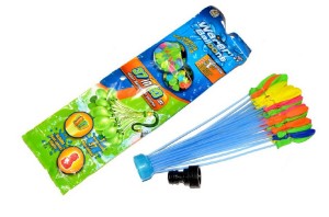 Vodn bomby sada pre vodn bitku 37ks s nstavcom na kohtik 10x30cm v sku