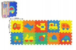 Penov puzzle Dopravn prostriedky 32x32cm 10ks v sku