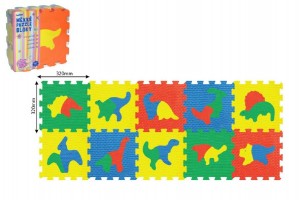 Penov puzzle Dinosaury 30x30cm 10ks v sku