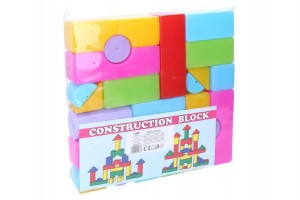 Kocky stavebnice 24ks plast v sku 24x24x4cm