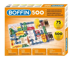 Stavebnica Boffin 500 elektronick 500 projektov na batrie 75ks v krabici