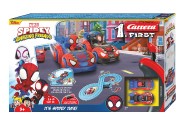 Autodrha Carrera First Spidey a jeho asn priatelia 2,4 m plast +2 auta na bat. v krabici 50x30cm