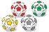 Lopta futbalov mini 15cm nafknut 4 farby v sieke