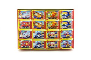 A-08521-BP Minipuzzle Pohdkov auta 54 dlk 16,5x11cm asst 8 druh v krabici 32ks v boxu