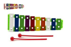 Xylofn kov / plast + 2 paliky 26cm v sku