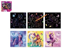 krabac obrzok 3ks farebn My little Pony 20x20cm na karte