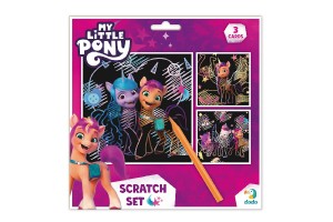 krabac obrzek 3ks barevn My little Pony 20x20cm na kart