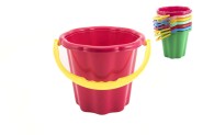 Vedierko na piesok plast 19cm asst 4 farby 12m+