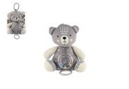 Medve/medvedk naahovac hrac strojek hrklka ply 17x20cm na karte v sku 0+
