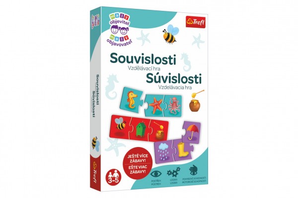 Malý objevitel Souvislosti společenská naučná hra v krabici 19x29x4cm