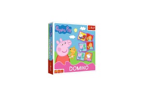 Domino papierov Peppa Pig / Prasiatko Peppa 28 kartiiek spoloensk hra v krabici 20x20x5cm