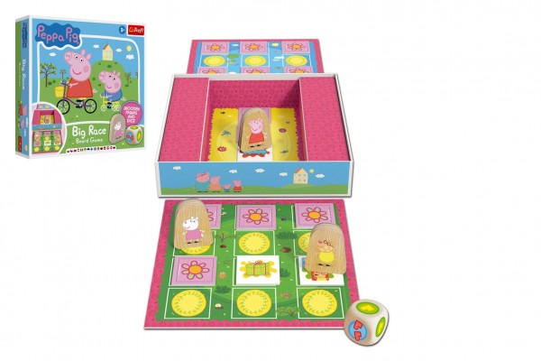 Big Race Prasátko Peppa/Peppa Pig společenská hra v krabici 25x25x5cm