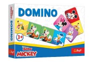 Domino paprov Mickey Mouse a ptel 21 kartiek spoleensk hra v krabici 21x14x4cm